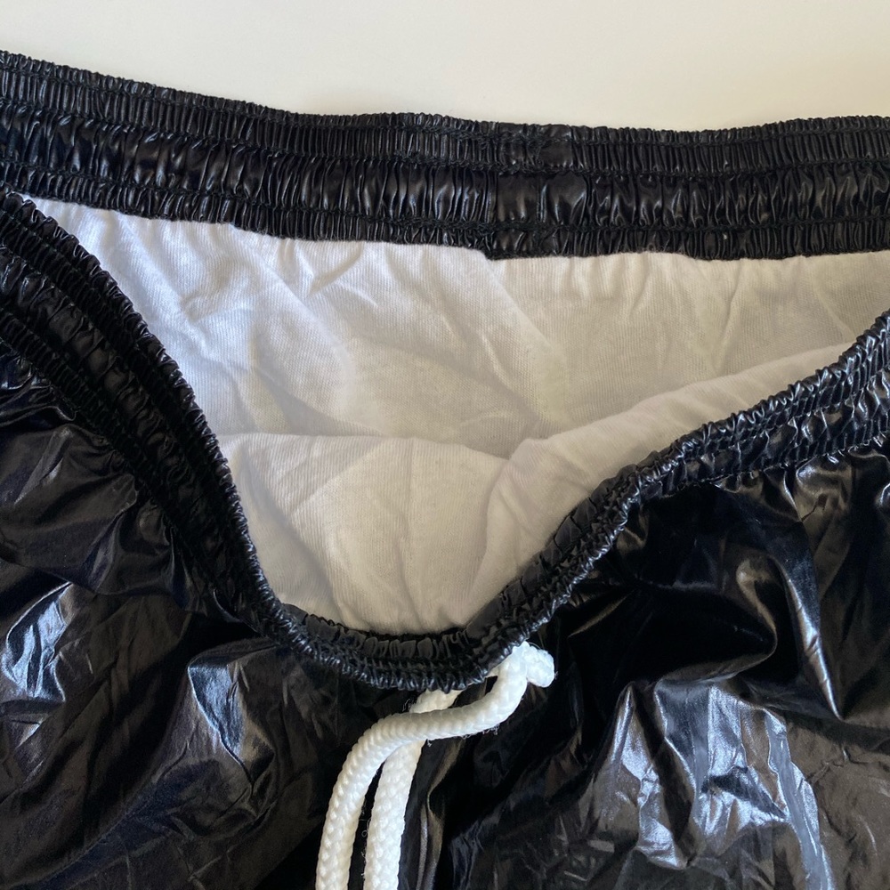 BNWT American Apparel Shiny Sun Short Black Foil - Picture 2 of 8